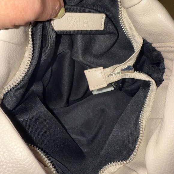 Zara Cream Soft City Bag Faux Leather Shoulder bag - Picture 11 of 11